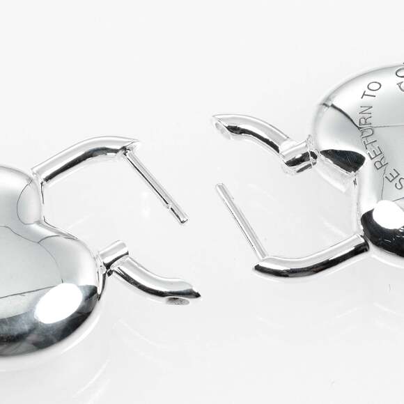 TIFFANY Silver Heart Earrings - Picture 7 of 7